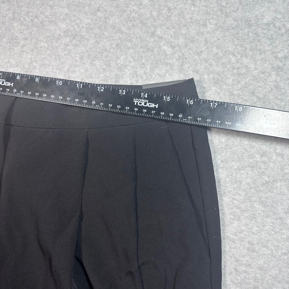 Worthington Womens Black Pleated Ankle Pants Size 12 NWT Tapered Slit Hem Dress - Picture 5 of 10